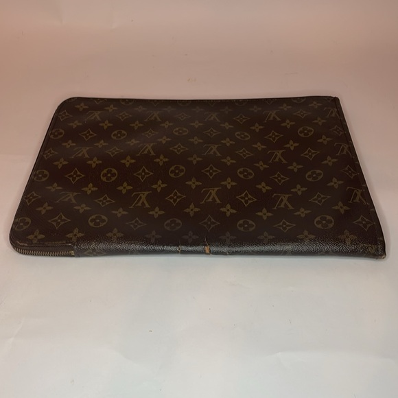 Louis Vuitton Pouch Document Holder 1988 Louis Vuitton Clutch LV Monogram Bag 🔥 - Picture 5 of 13